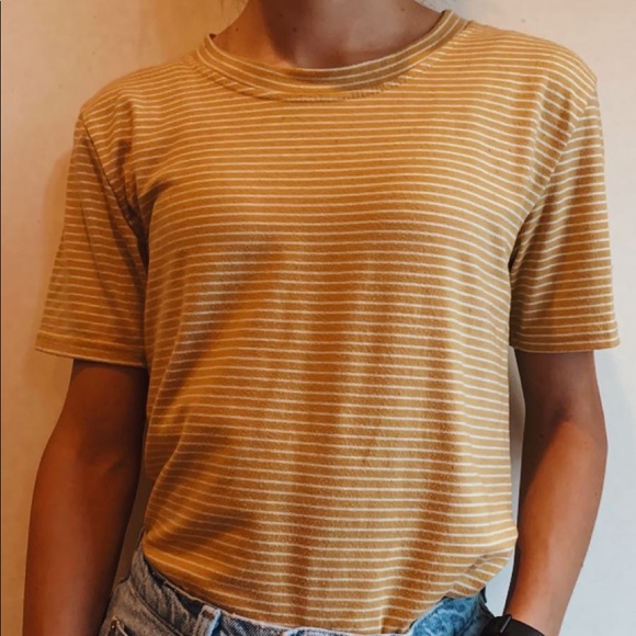 yellow striped tee - Picture 2 of 4